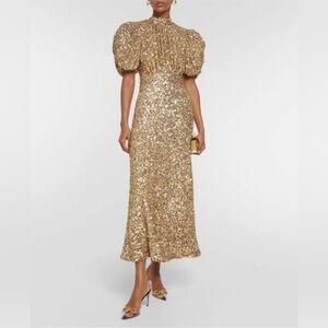 ROTATE BIRGER CHRISTENSEN
Women's Natural Sequined Midi Dress